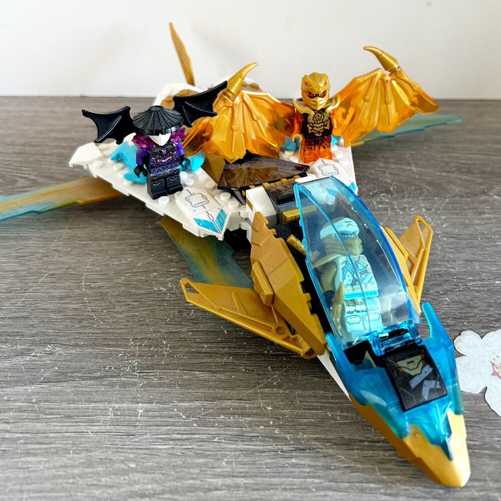 Lego Ninjago Zane's Golden Dragon Jet 71770 PRE-BUILT Complete w/ Minifigs
